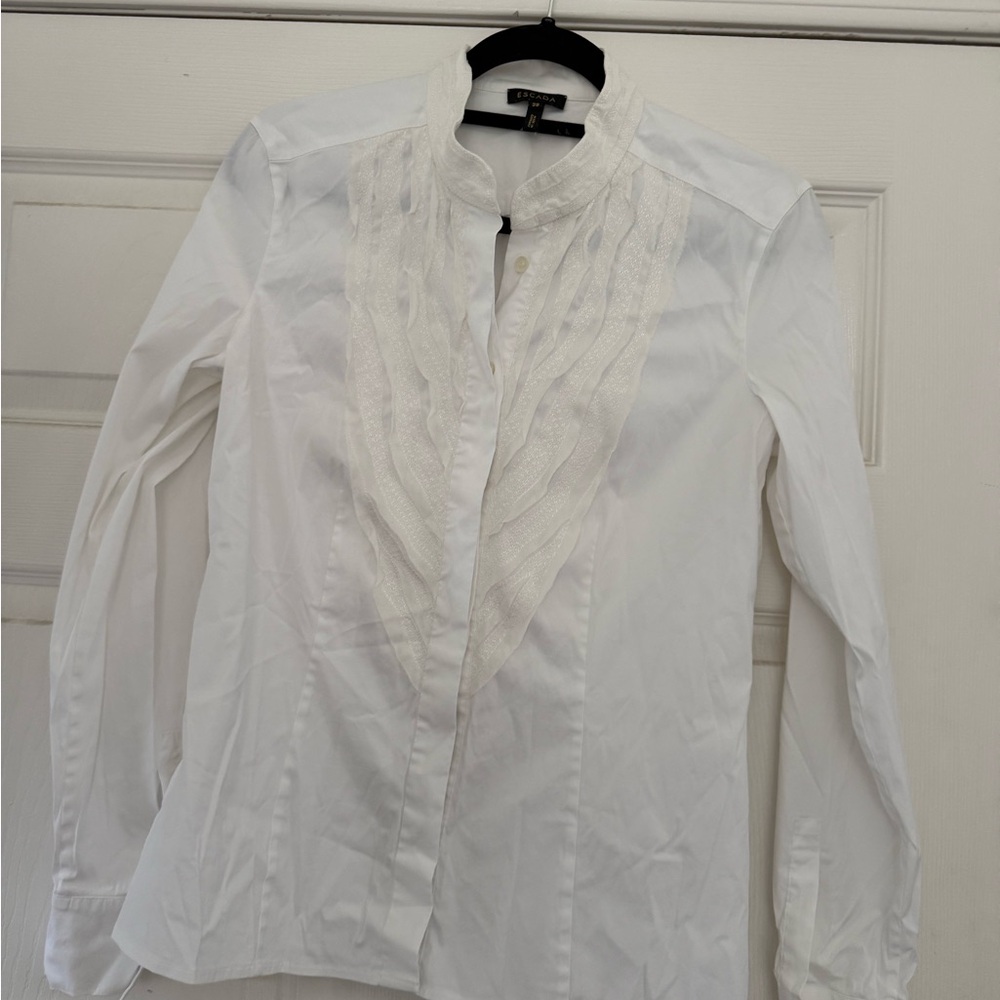 Escada White Blouse